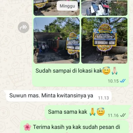 Pengiriman Papan Bunga Duka Kalensari Widasari